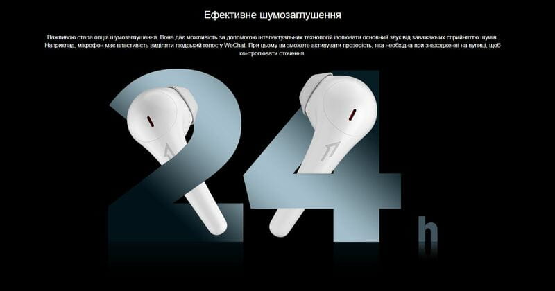 Bluetooth-гарнитура 1More ComfoBuds 2 TWS ES303 Mica White (879509)
