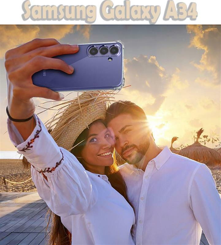 Чехол-накладка BeCover Anti-Shock для Samsung Galaxy A34 5G SM-A346 Clear (708954)