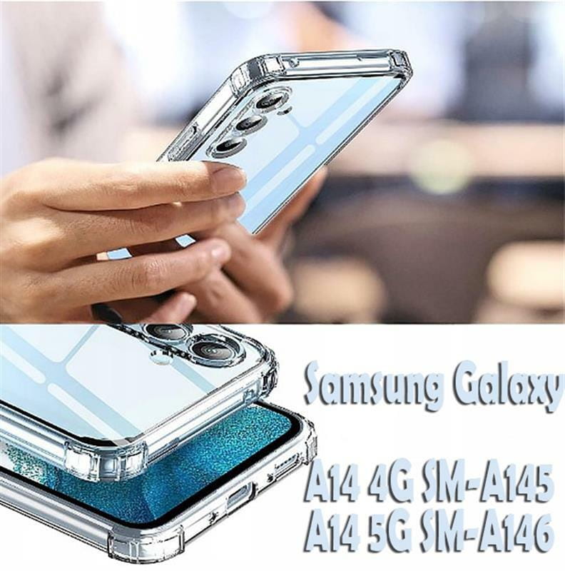 Чохол-накладка BeCover Anti-Shock для Samsung Galaxy A14 4G SM-A145/A14 5G SM-A146 Clear (709084)