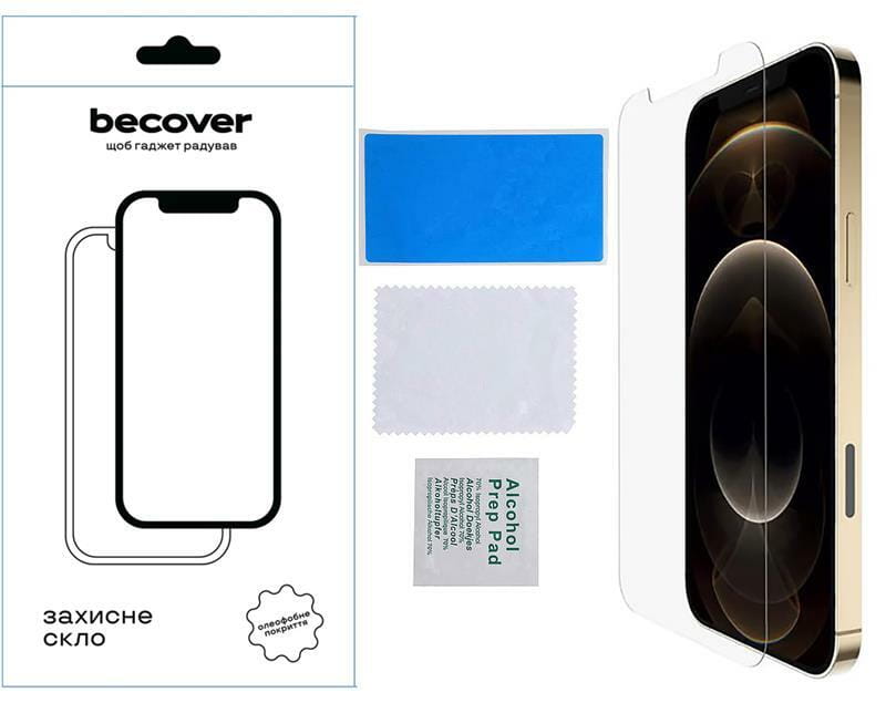 Захисне скло BeCover для Apple iPhone 13 Pro Max Crystal Clear Glass 3D (709244)