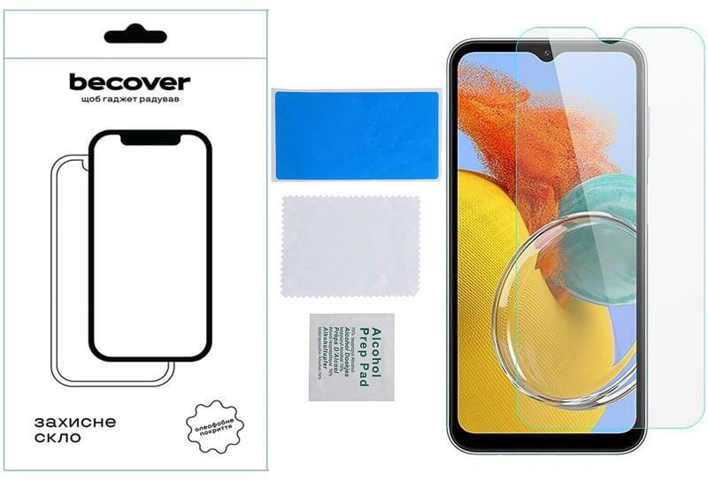 Защитное стекло BeCover для Samsung Galaxy M14 SM-M146 Crystal Clear Glass 3D (709259)