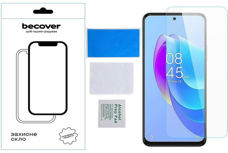 Защитное стекло BeCover для Tecno Spark 10 Pro (KI7) Crystal Clear Glass 3D (709269)