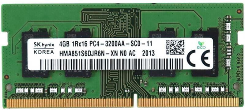 Модуль пам`яті SO-DIMM 4GB/3200 DDR4 Hynix (HMA851S6DJR6N-XN)
