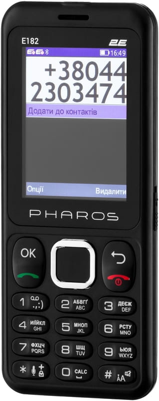 Мобильный телефон 2E E182 Dual Sim Black (688130245234)