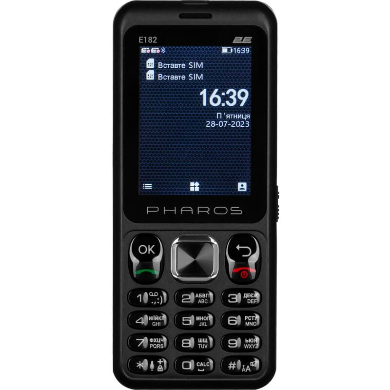 Мобильный телефон 2E E182 Dual Sim Black (688130245234)