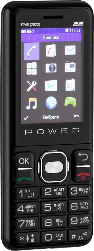 Мобiльний телефон 2E E240 2023 Dual Sim Black (688130251068)