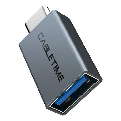 Photos - Cable (video, audio, USB) Адаптер Cabletime USB - USB Type-C V 3.0 (F/M) OTG Black  CP76G(CP76G)