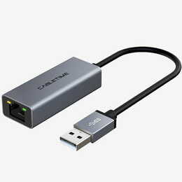 Сетевой адаптер Cabletime USB 100Mbps Ethernet, 0.15m,Space Grey (CB52G)