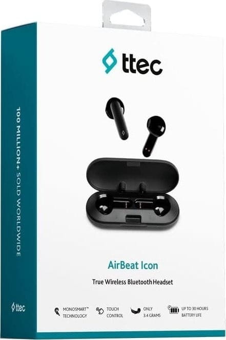 Bluetooth-гарнитура Ttec AirBeat Icon Black (2KM143S)