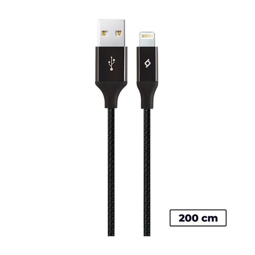 Фото - Кабель TTEC   USB - Lightning (M/M), AlumiCable, 2 м, Black  2DK19S (2DK19S)