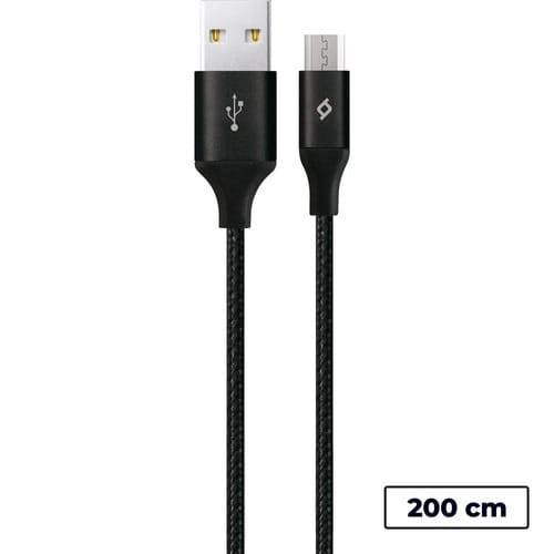 Photos - Cable (video, audio, USB) TTEC Кабель  USB - мicro USB (M/M), AlumiCable XL, 2 м, Black  2DK2 (2DK21S)