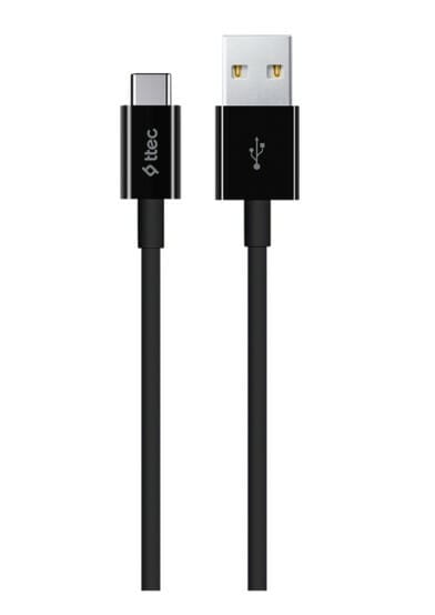 Кабель Ttec USB - USB Type-C (M/M), 1.2 м, Black (2DK12S)