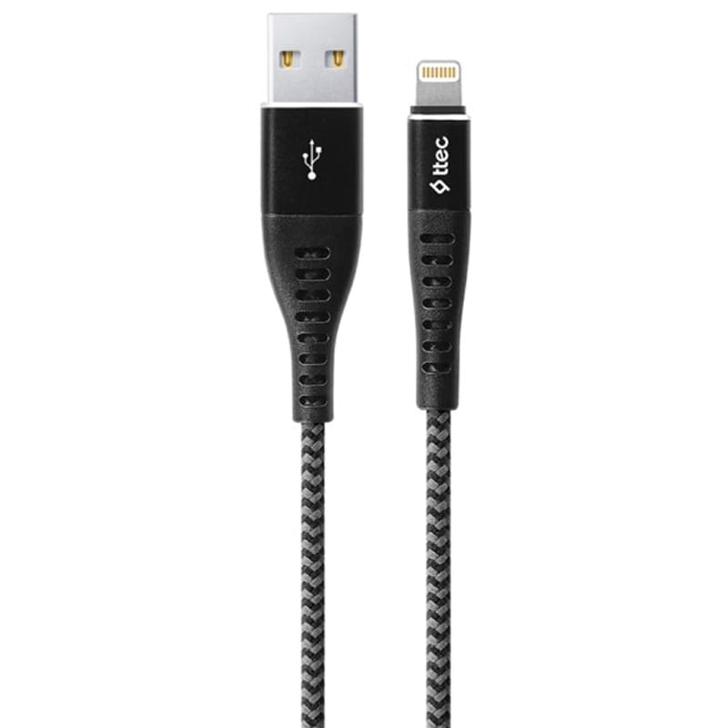 Кабель Ttec USB - Lightning (M/M), ExtremeCable, 1.5 м, Black (2DKX01LS)