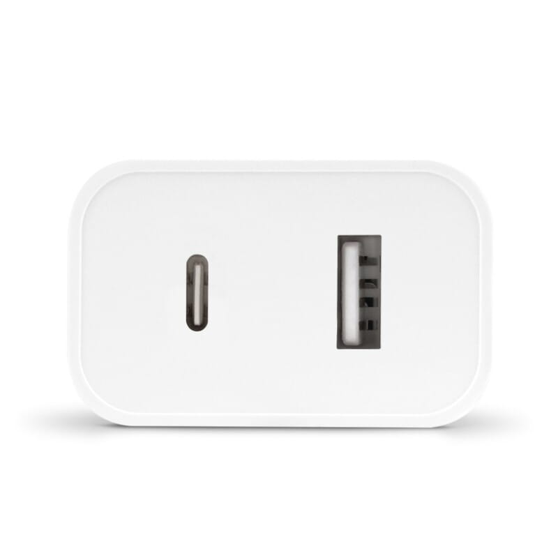 Сетевое зарядное устройство Ttec SmartCharger Duo USB-C/USB-A 2.4А/12Вт White (2SCS25B)