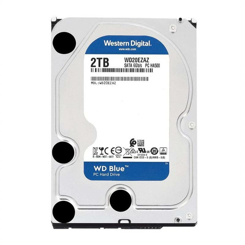 Накопитель HDD SATA 2.0TB WD Blue 5400rpm 256MB (WD20EZAZ) Refurbished