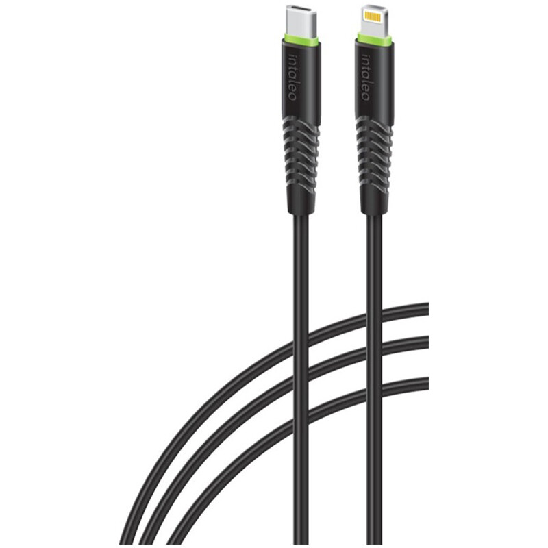 Кабель Intaleo CBFLEXTL1 USB Type-C - Lightning (M/M), 1.2 м, Black (1283126542459)