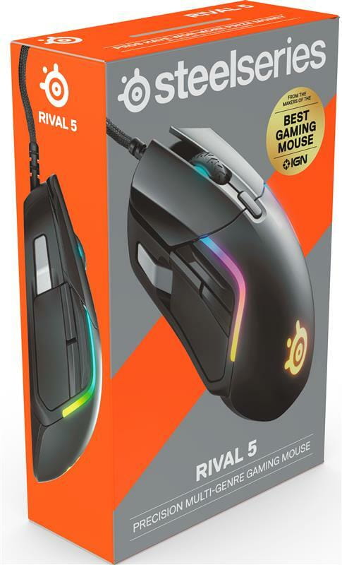 Мышь SteelSeries Rival 5 Black (62551)