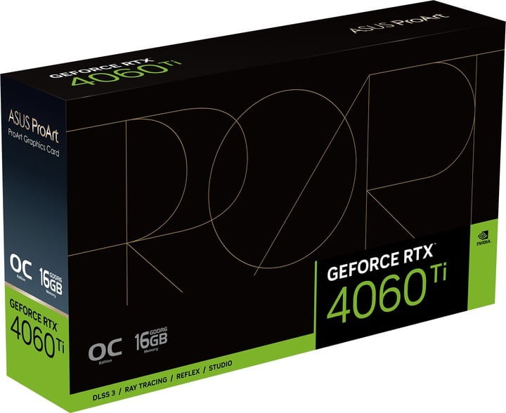 Відеокарта GF RTX 4060 Ti 16GB GDDR6 ProArt OC Asus (PROART-RTX4060TI-O16G)