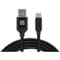 Фото - Кабель REAL-EL Premium Fabric USB - USB Type-C (M/M), 2 м, Black (EL123500047) | click.ua
