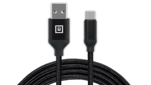 Photos - Cable (video, audio, USB) REAL-EL Кабель  Premium Fabric USB - USB Type-C , 2 м, Black (EL123500 (M/M)