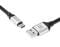 Фото - Кабель REAL-EL Premium Leather USB - USB Type-C (M/M), 1 м, Black (EL123500049) | click.ua