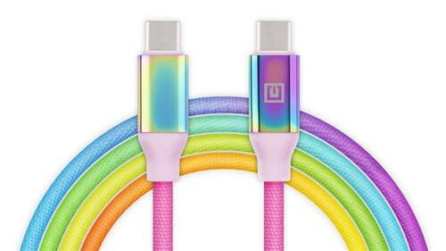 Фото - Кабель REAL-EL   Premium USB Type-C - USB Type-C , 1 м, Rainbow (EL1235 (M/M)