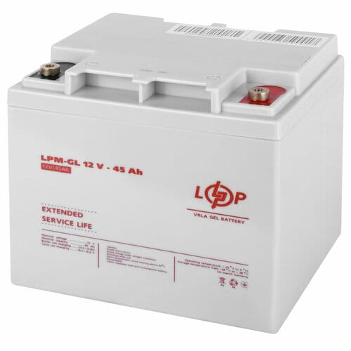 Фото - Батарея для ИБП Logicpower Акумуляторна батарея  12V 45AH  GEL LP20269 (LPM-GL 12 - 45 AH)