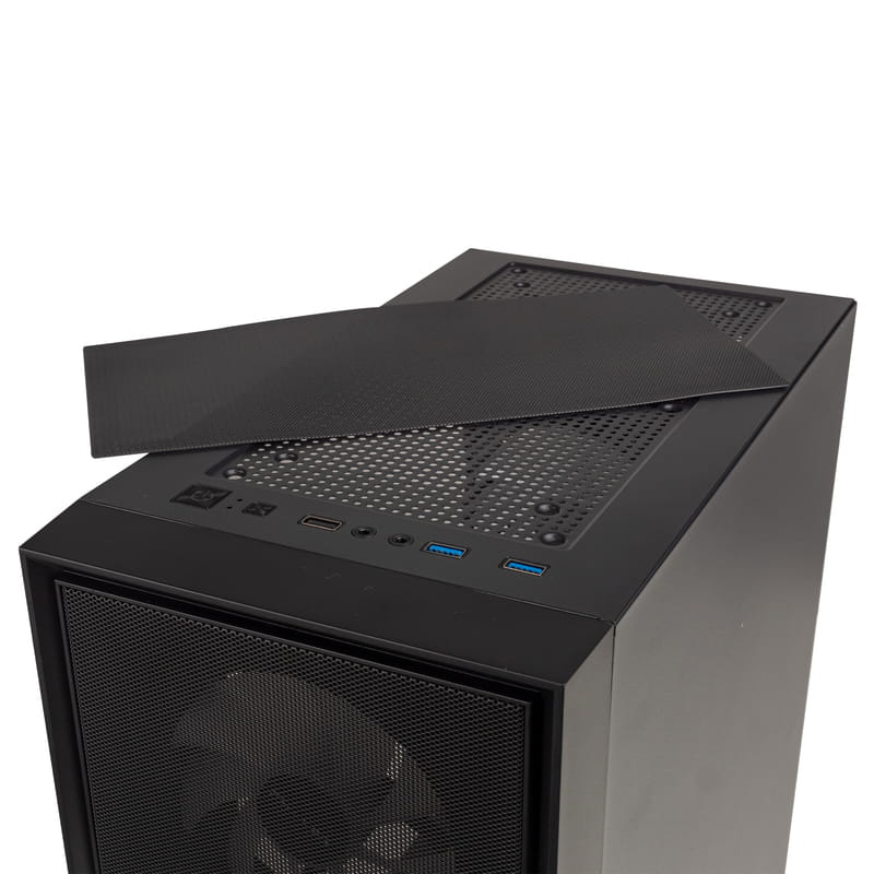 Корпус Prologix E107 Tempered Glass Black без БП