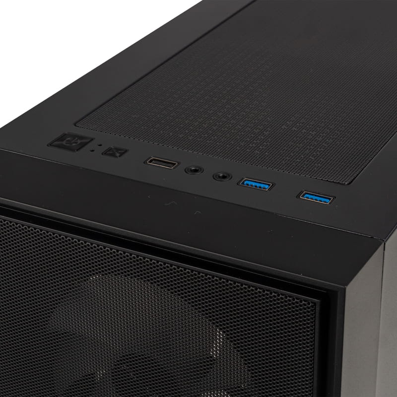 Корпус Prologix E107 Tempered Glass Black без БП