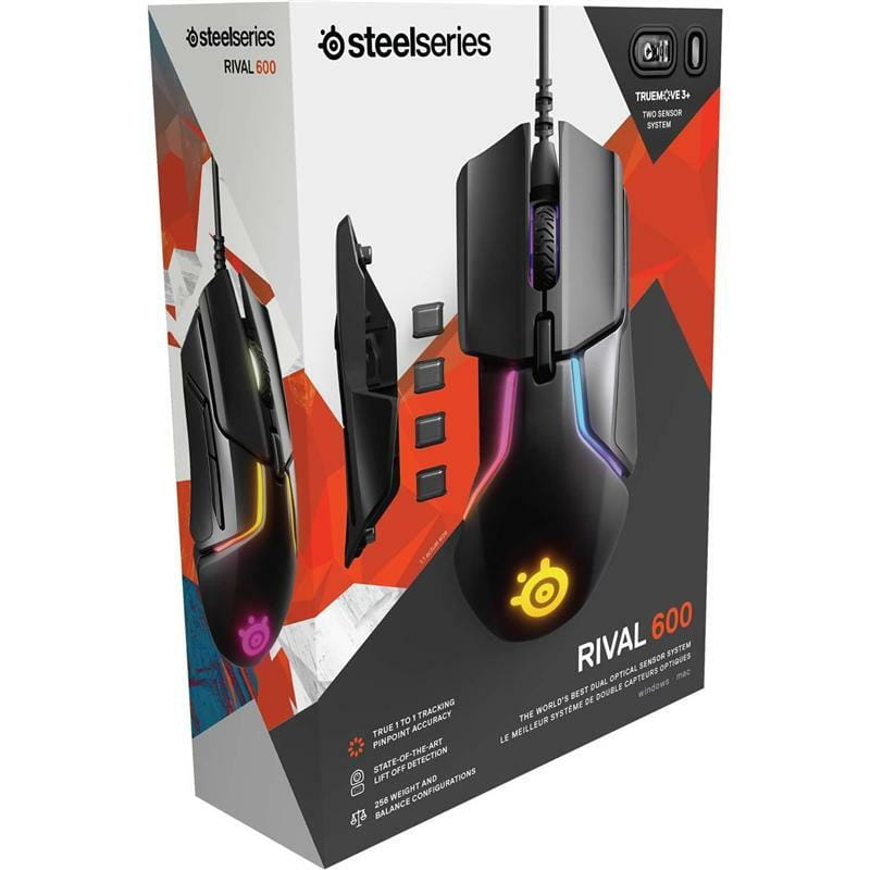 Мышь SteelSeries Rival 600 Black (62446)
