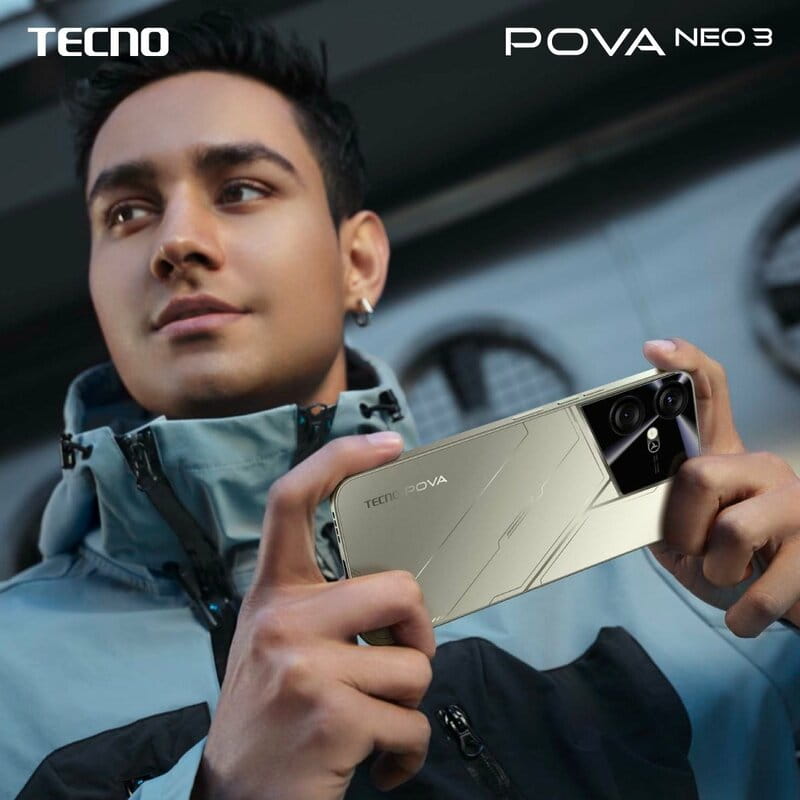 Смартфон Tecno Pova Neo-3 (LH6n) 8/128GB Dual Sim Amber Gold (4894947005305)