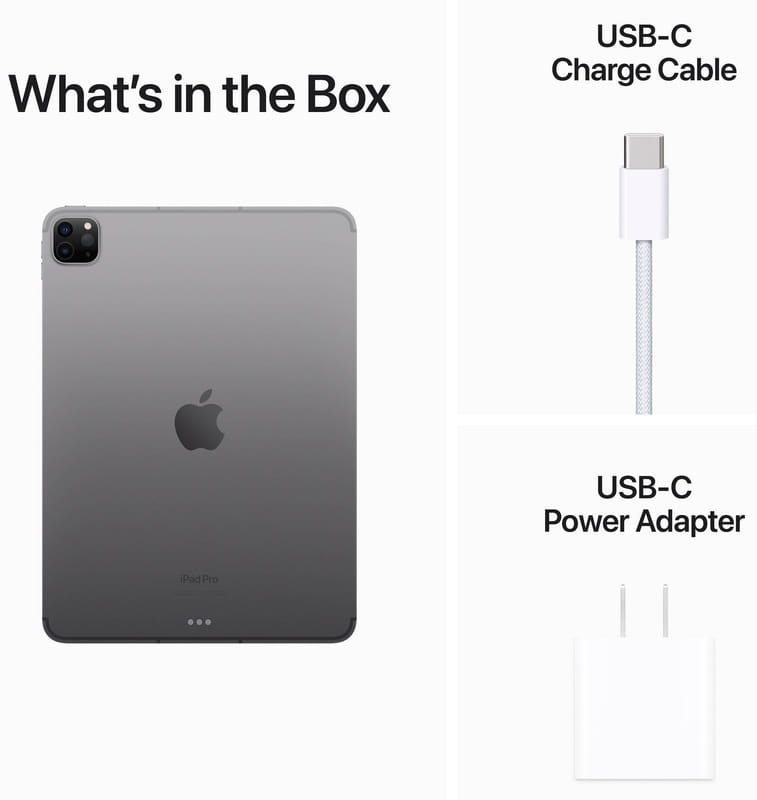 Планшет Apple A2761 iPad Pro 11 (2022) Wi-Fi 5G 128GB Space Grey (MNYC3RK/A)