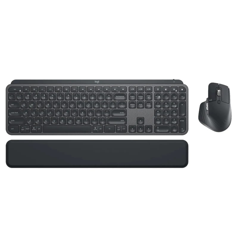 Комплект (клавиатура, мышь) беспроводной Logitech MX Keys Combo for Business Graphite US (920-010933)