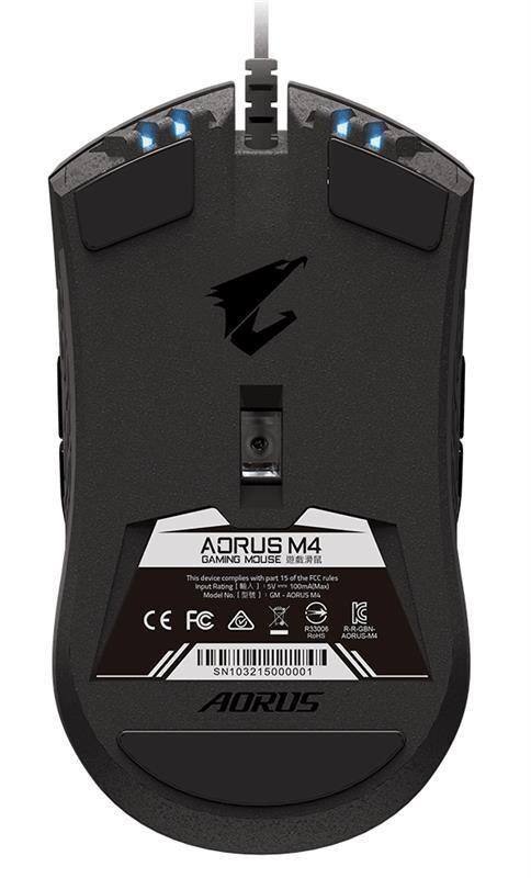 Мышь Gigabyte Aorus M4 RGB Black_сборка