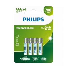 Аккумулятор Philips AAA/HR03 NI-MH 700 mAh BL 4шт