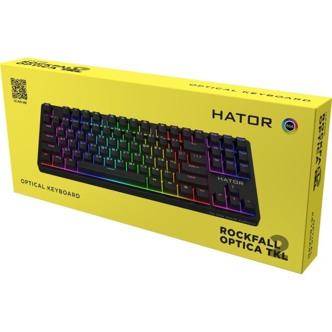 Клавіатура Hator Rockfall 2 Optica TKL Black (HTK-730)