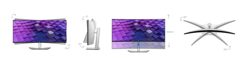Монитор DELL 38" UltraSharp U3824DW (210-BHXB) IPS Black/Silver Curved