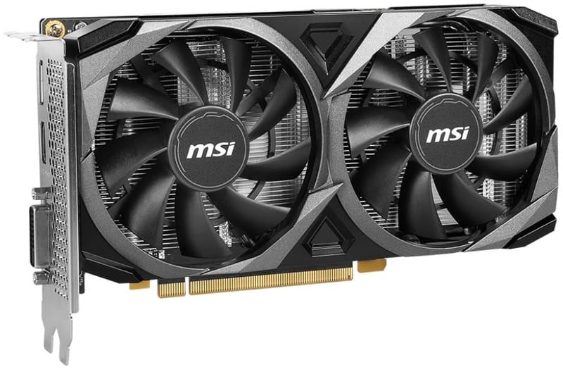 Видеокарта GF RTX 3050 8GB GDDR6 Ventus 2X XS OC MSI (GeForce RTX 3050 VENTUS 2X XS 8G OC)