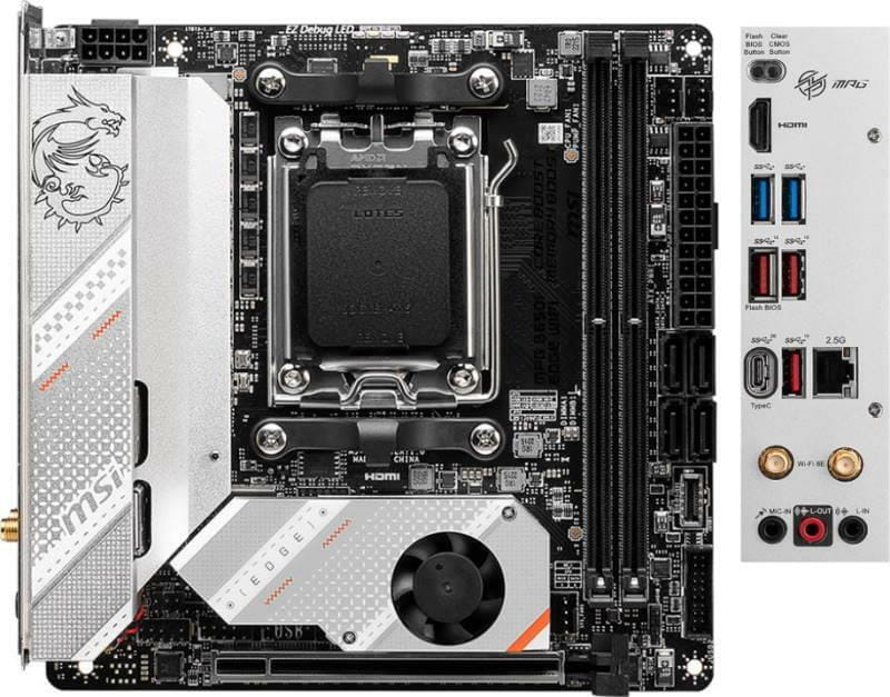 Материнская плата MSI MPG B650I Edge WiFi Socket AM5