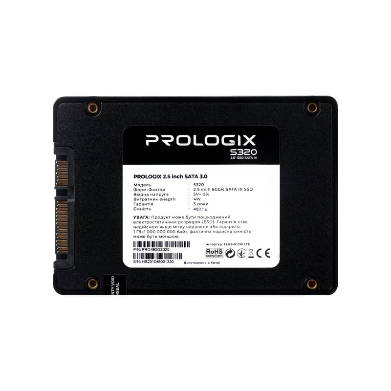 Купить Накопитель SSD  480GB Prologix S320 2.5" SATAIII TLC (PRO480GS320) Накопитель SSD  480GB Prologix S320 2.5" SATAIII TLC (PRO480GS320)