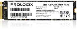 Накопитель SSD  256GB Prologix S380 M.2 2280 PCIe 3.0 x4 NVMe TLC (PRO256GS380)