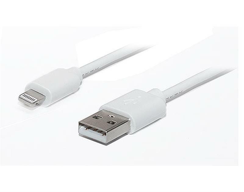 Кабель REAL-EL USB - Lightning (M/M), 1 м, белый (EL123500033)