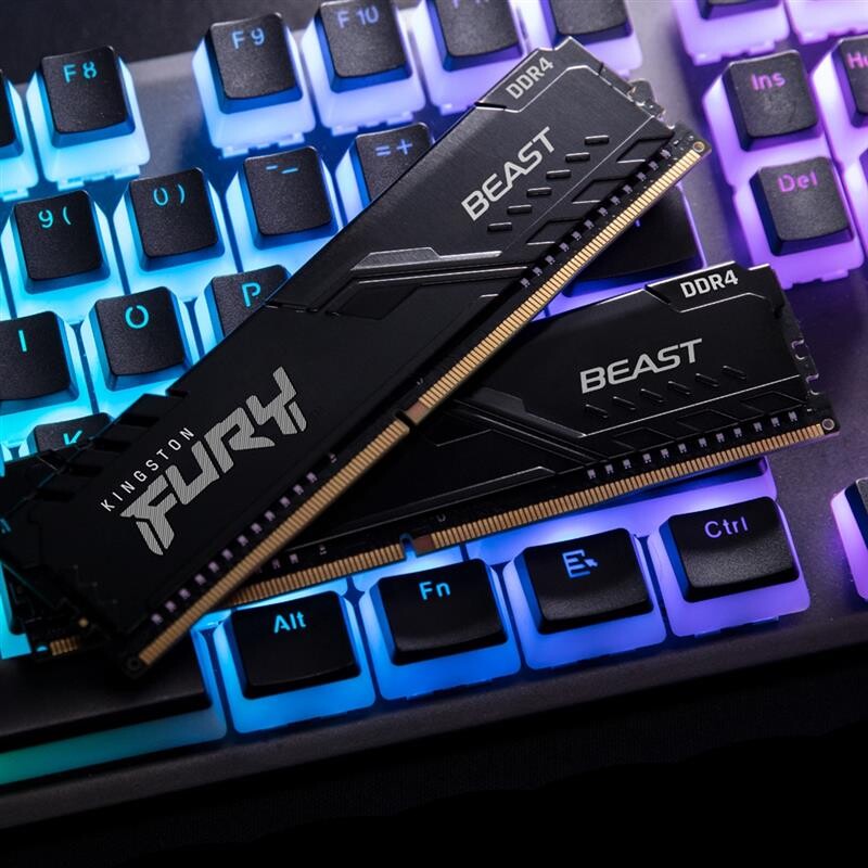 Модуль памяти DDR4 4GB/2666 Kingston Fury Beast Black (KF426C16BB/4)