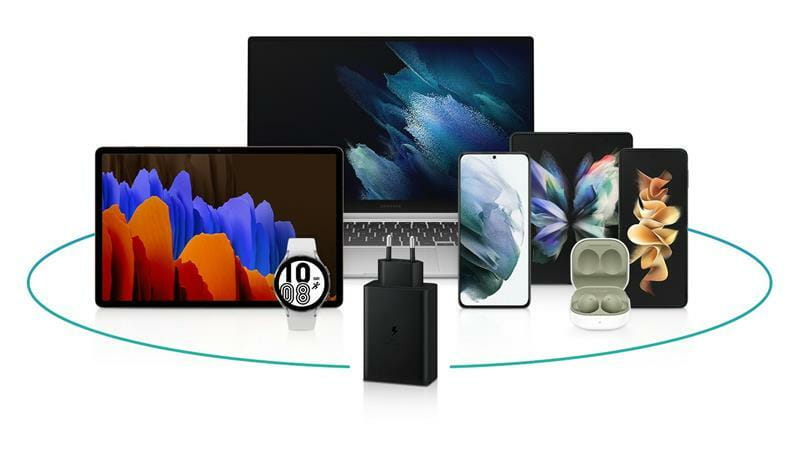 Мережевий зарядний пристрій Samsung Trio 65W Black (EP-T6530NBEGRU)