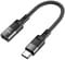 Фото - Адаптер Hoco U107 USB Type-C - Lightning (M/F), 0.1 м, Black (U107CLB) | click.ua