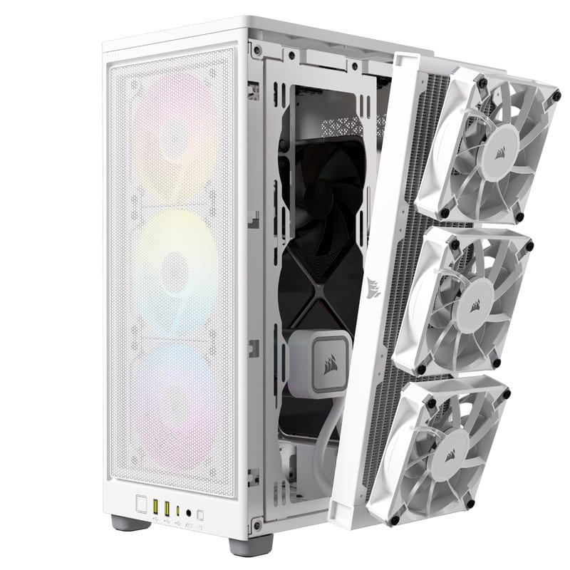 Корпус Corsair 2000D RGB Airflow White (CC-9011247-WW) без БП