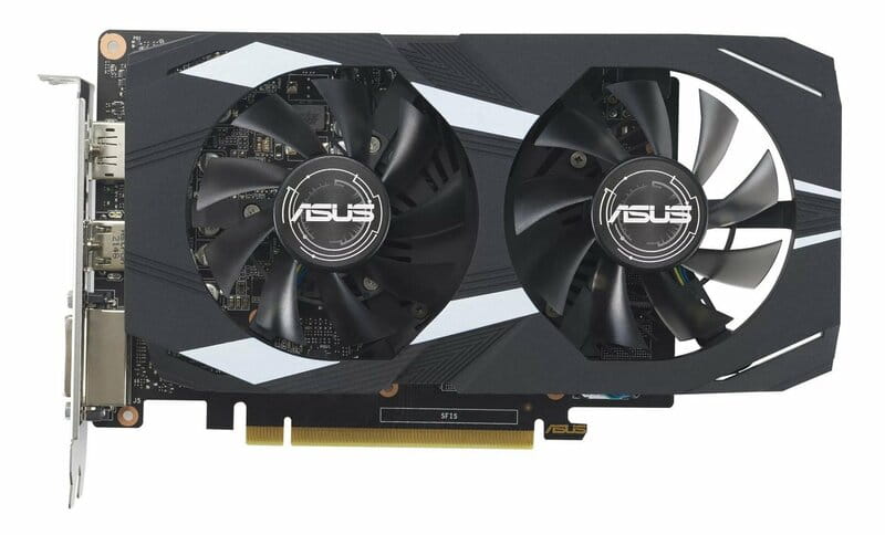 Видеокарта GF GTX 1650 4GB GDDR6 Dual EVO OC D6 Asus (DUAL-GTX1650-O4GD6-P-EVO)