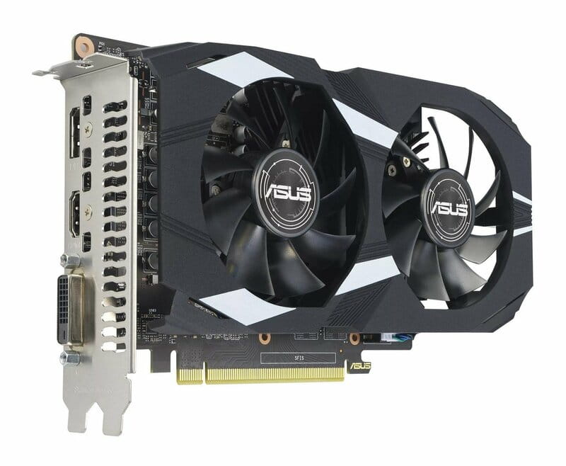 Видеокарта GF GTX 1650 4GB GDDR6 Dual EVO OC D6 Asus (DUAL-GTX1650-O4GD6-P-EVO)