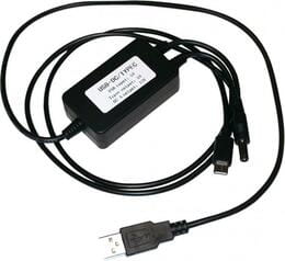 Адаптер XoKo USB - USB Type-C + DC (M/M), 9/12В, 0.7 м, Black (XK-DC-DC-C-12)