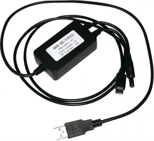 Фото - Кабель XOKO Адаптер  USB - USB Type-C + DC , 9/12В, 0.7 м, Black (XK-DC-DC-C (M/M)